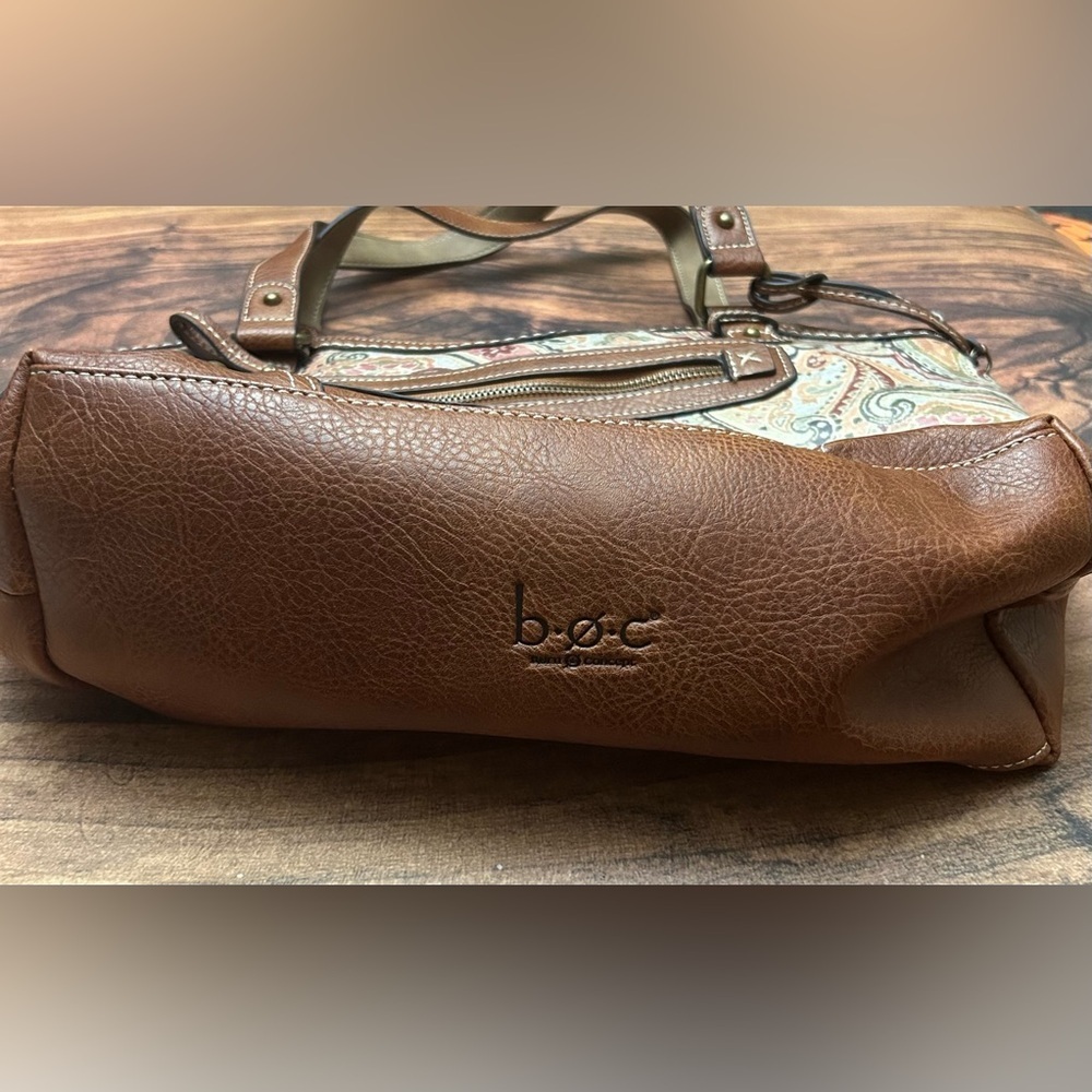 b.o.c. Tan and Multicolor Paisley Shoulder Bag - Picture 2 of 6